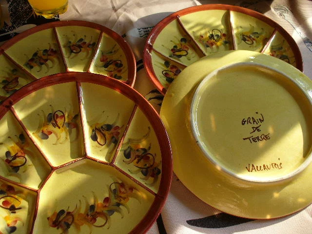 4 assiettes à fondue - Photo 1/1