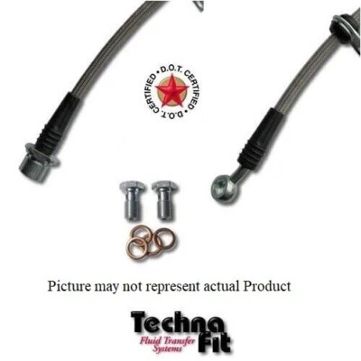 Línea de freno trenzada de acero inoxidable Techna-Fit trasero Scion tC iM 2011-2016 Foto 1 de 3
