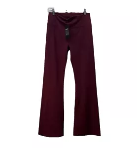 Fabletics Sz XL Oasis Kick Flare Yoga Pants Merlot 30"x31" NWT SOFT /NO POCKETS! - Picture 1 of 13