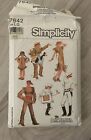 Simplicity 7642 Pattern The Lone Ranger, Tonto, Silve Costumes Adults Boys Girls
