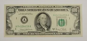 GENUINE 1969C $100 Dollar Bill - Federal Reserve Note VERY CRISP FOR 55+ YEARS - Picture 1 of 3