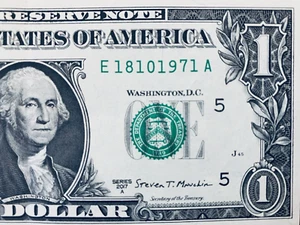 18 Oct 1971: Birthday Anniversary Note One Dollar Bill E 18-10-1971 A - Picture 1 of 3