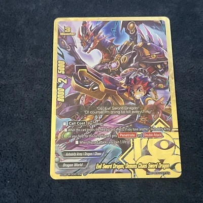 Futurecard! Buddyfight Evil Sword Dragon, Demonios Chaos Sword Dragon SP X1 NM Foto 1 de 3