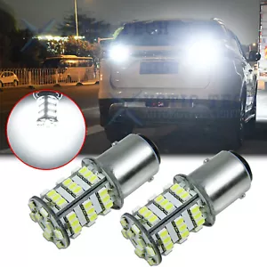 54-SMD 1157 LED Señal de giro Freno Inversa Bombillas de Estacionamiento 6000K Xenón Blanco - Imagen 1 de 8