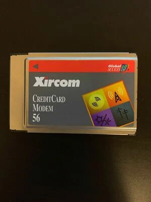 Xircom Credit Card Laptop Modem 56k PCMCIA - Image 1 of 4