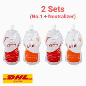 2 Sets Schwarzkopf Glatt No.1 Hair Straightener Cream For Very Curly Frizz - Picture 1 of 10