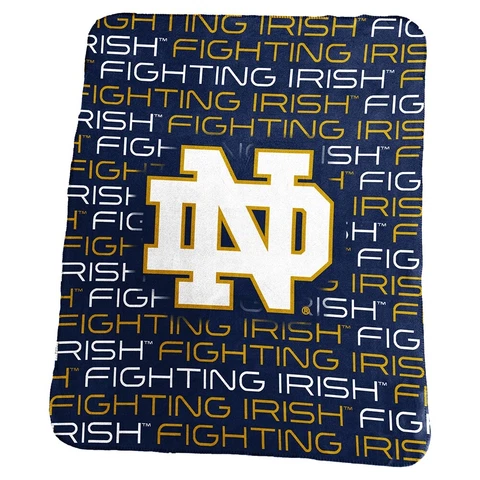 Notre Dame Fighting Irish Classic Fleece Blanket Cover