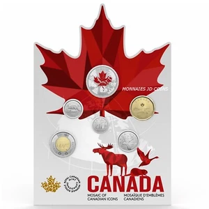 2023 Mosaic Of Canadian Icons 6 Coin Set - Picture 1 of 3