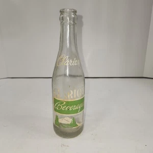 CLARION BEVERAGES; ACL SODA POP BOTTLE; 7OZ; CLARION, PA. 1959 - Picture 1 of 7