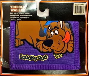 Scooby-Doo Tri-Fold Wallet 4.5" x 3.25" ( PURPLE ) BRAND NEW WITH TAGS - Picture 1 of 2