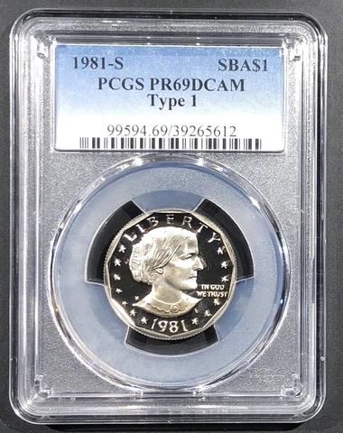 1981-S Proof Type 1 Susan B. Anthony 1d PCGS PR-69 DCAM, Buy 3 Items, Get $5 Off Cover