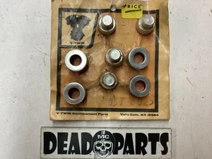 Harley chrome allen custom rocker valve shaft end caps nuts screws bolts cups - Bild 1 von 1