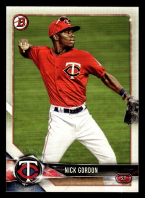 2018 Bowman #BP49 Nick Gordon Prospects Card Minnesota Twins - Image 1 of 2