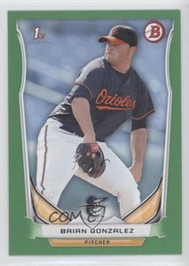 2014 Bowman Draft Green /75 Brian Gonzalez #DP85