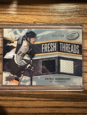 2008-09 Upper Deck Ice Fresh Threads Patric Hornqvist 046/100 