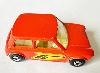 Matchbox Superfast 1970 Racing Mini No. 29 Red Orange Color Mini Copper Toy - Image 1 of 4