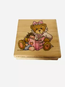 Stampendous Cherished Teddies Christine Prays Gummistempel Holz montiert Enesco - Bild 1 von 4