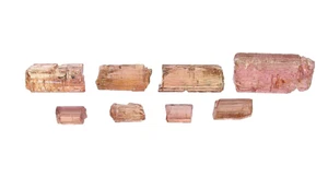 11.31 Gram 8 Assorted Color Crystals Gemstone Facet Tourmaline Rough EBS4092OTH - Picture 1 of 6