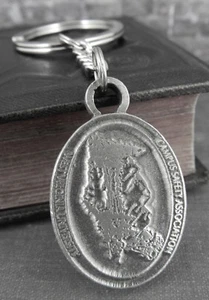 Kirk - Stieff Pewter West Virginia University Campus Safety Pewter Keychain - Picture 1 of 4