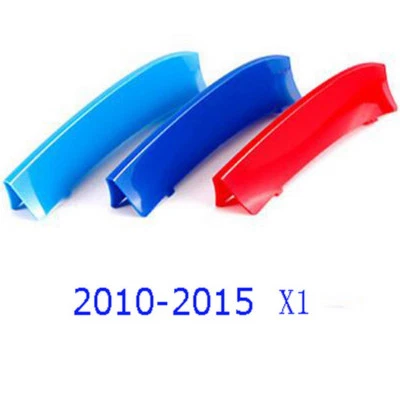 New M-Color Sport 3D Kidney Grille Bar Cover Trim for BMW x1 E84 7Bars 2010-2015 Foto 1 de 4