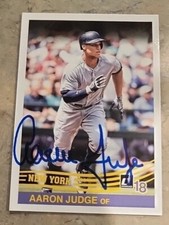 2018 Donruss Aaron Judge Autographed #253 Retro 1984 New York Yankees