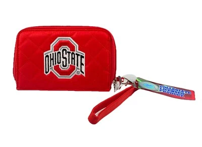 The OHIO STATE BUCKEYES Smart Wallet Coin Purse Red Licensed Touchscreen Texting - Image 1 of 4
