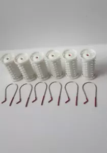 Boots Heated Hair Wax Rollers* SPARES REPLACEMENTS SET of 6 large rollers - Picture 1 of 6