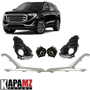 CONJUNTO Interruptor de cableado cromado bisel de luz antiniebla parachoques para GMC Terrain 18-21 - Imagen 1 de 24