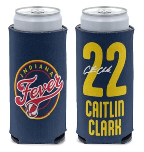 WNBA Caitlin Clark #22 Indiana Fever 12oz Slim Can Cooler. - Picture 1 of 2