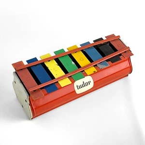 VINTAGE TUDOR XYLOPHON SPIELZEUG 6 ZOLL X 12 ZOLL NACHLASSFUND - Bild 1 von 8