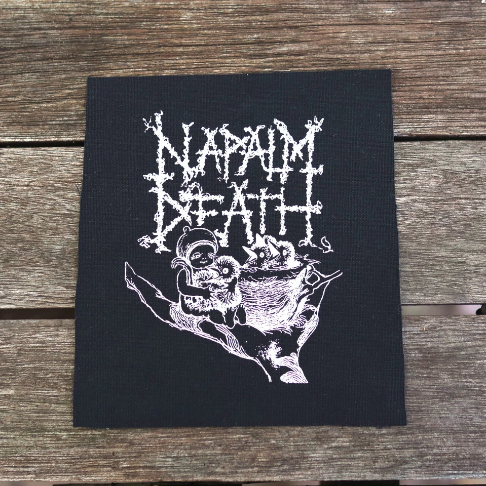 Napalm Death canvas patch - grindcore band patches - Image 1 of 1