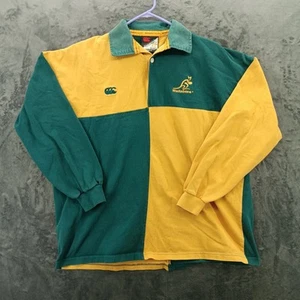 Canterbury Wallabies Trikot Herren XL grün gelb gestreift Australian Rugby Team - Bild 1 von 14