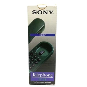 NEW! SONGY Corded Telephone IT-B3 * GREEN* Factory Sealed - Zdjęcie 1 z 3