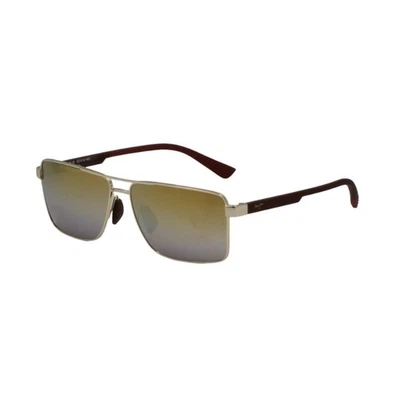NUEVO Gafas de sol polarizadas Maui Jim PIHA brillantes doradas borgoña doble espejo DGS621-16 Foto 1 de 3