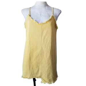 Sadie & Sage Mini Abito Giallo Denim OS - Foto 1 di 11