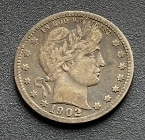 USA Quarter Dollar 1902 Silbermünze Amerika Lot #A184 - Bild 1 von 2