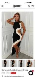 Sanna’s Cut Out Maxi Dress,UK XL, Brand New Never Worn - Picture 1 of 5