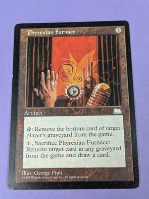 MTG Magic: Weatherlight: Phyrexian Furnace #155 Uncommon - LP - Image 1 of 2