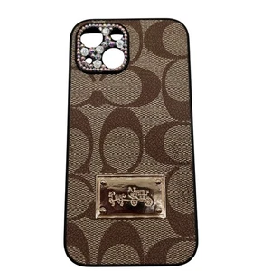Coach Brown Signature Canvas I Phone 13 Mini Phone Case - Picture 1 of 7