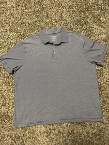 JoS A Bank 1905 Men’s Tailored Fit Navy & White Striped Polo Golf Shirt Size XL - Picture 1 of 8