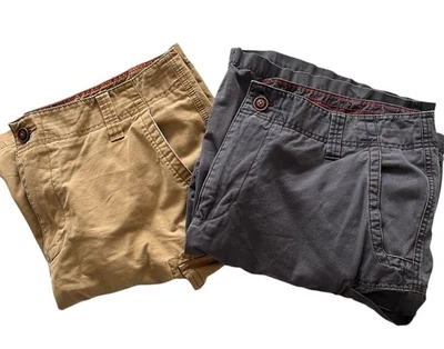 Шорты карго цвета хаки Red Camel желтовато-коричневые и серые 100% хлопок мужские размер 38 комплект из 2 - Изображение 1 из 4