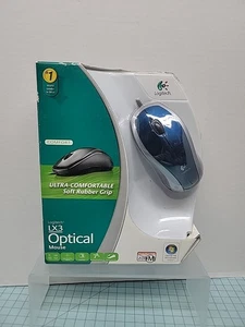 New Logitech LX3 3 Button Optical Mouse Ultra Comfort Rubber Grip PC & Mac HiDef - Picture 1 of 7