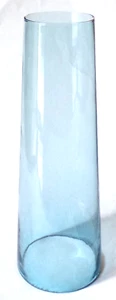 Antique Vintage Tall Clear Light Blue Glass Part - Picture 1 of 6