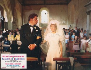 PHILIPPE NOIRET MARLENE JOBERT ALEXANDRE LE BIENHEUREUX  1968 LOBBY CARD #12