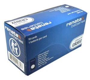 Wholesale 10 x RENATA CR2032 3V Lithium Swiss Based Button Coin Cell Batteries - Picture 1 of 2