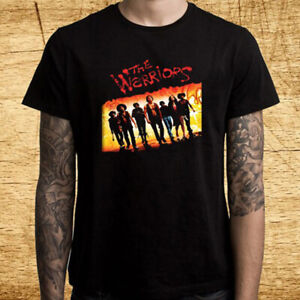 The Warriors Retro Games Movie Logo Men's Black T-Shirt Size S-3XL