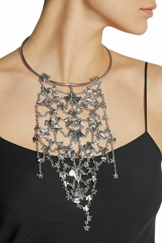 Nuova con scatola: collana bavaglino Alexander McQUEEN Ivy Choker $2645!!