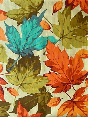 Martha Negley Rowan 绗缝面料 / 秋季混合 - 枫树 - 柑橘 0.5 码 — 第 1/3 张图片