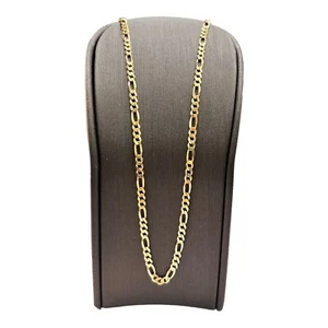 9ct 9k Yellow Gold Italian (3x1) Figaro Link Chain Necklace 7.49 Grams 61cm. New - Picture 1 of 8