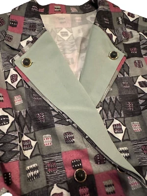 Blazer vintage geométrico pastel Foto 1 de 4